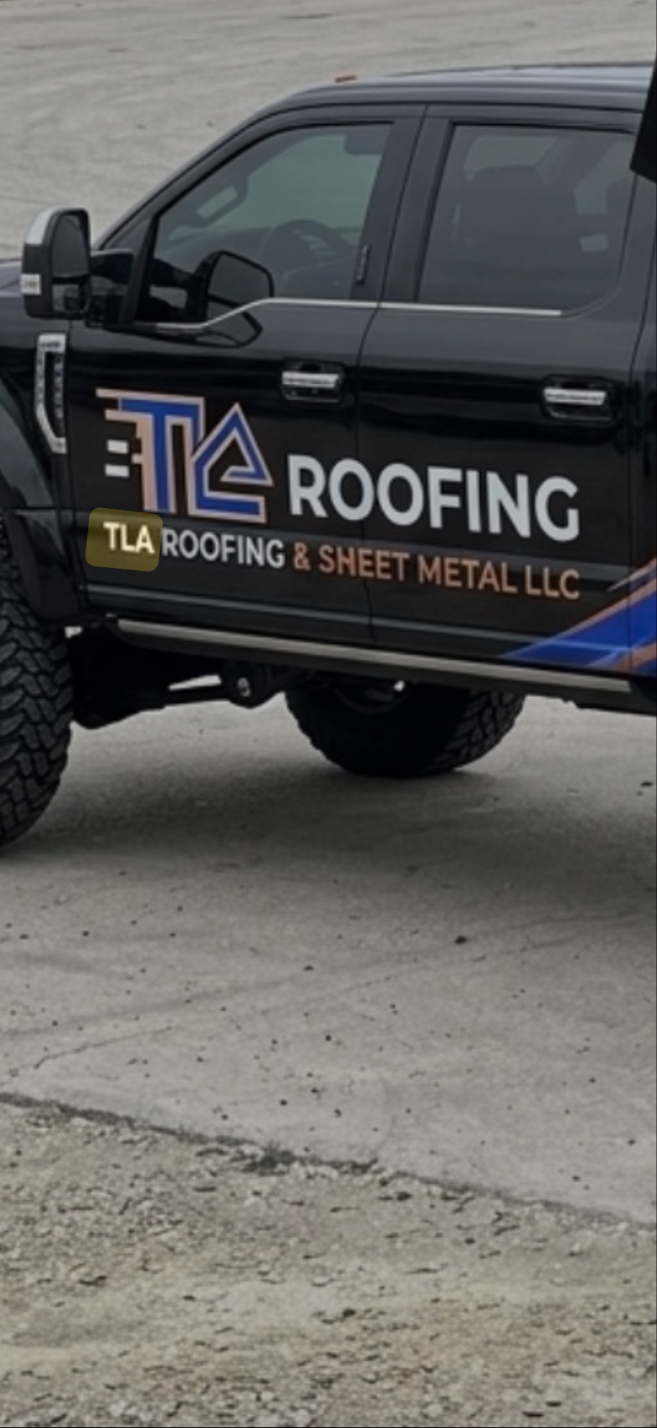 TLA Roofing & Sheet Metal LLC company truck